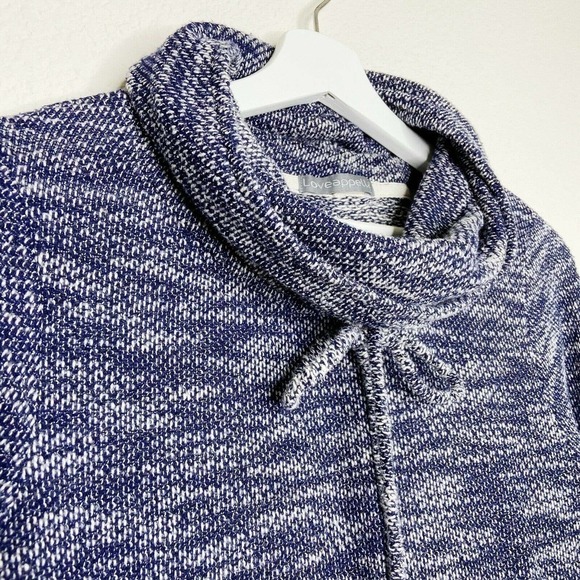 Loveappella Cowl Neck Kangaroo Pocket Sweater - Picture 2 of 5